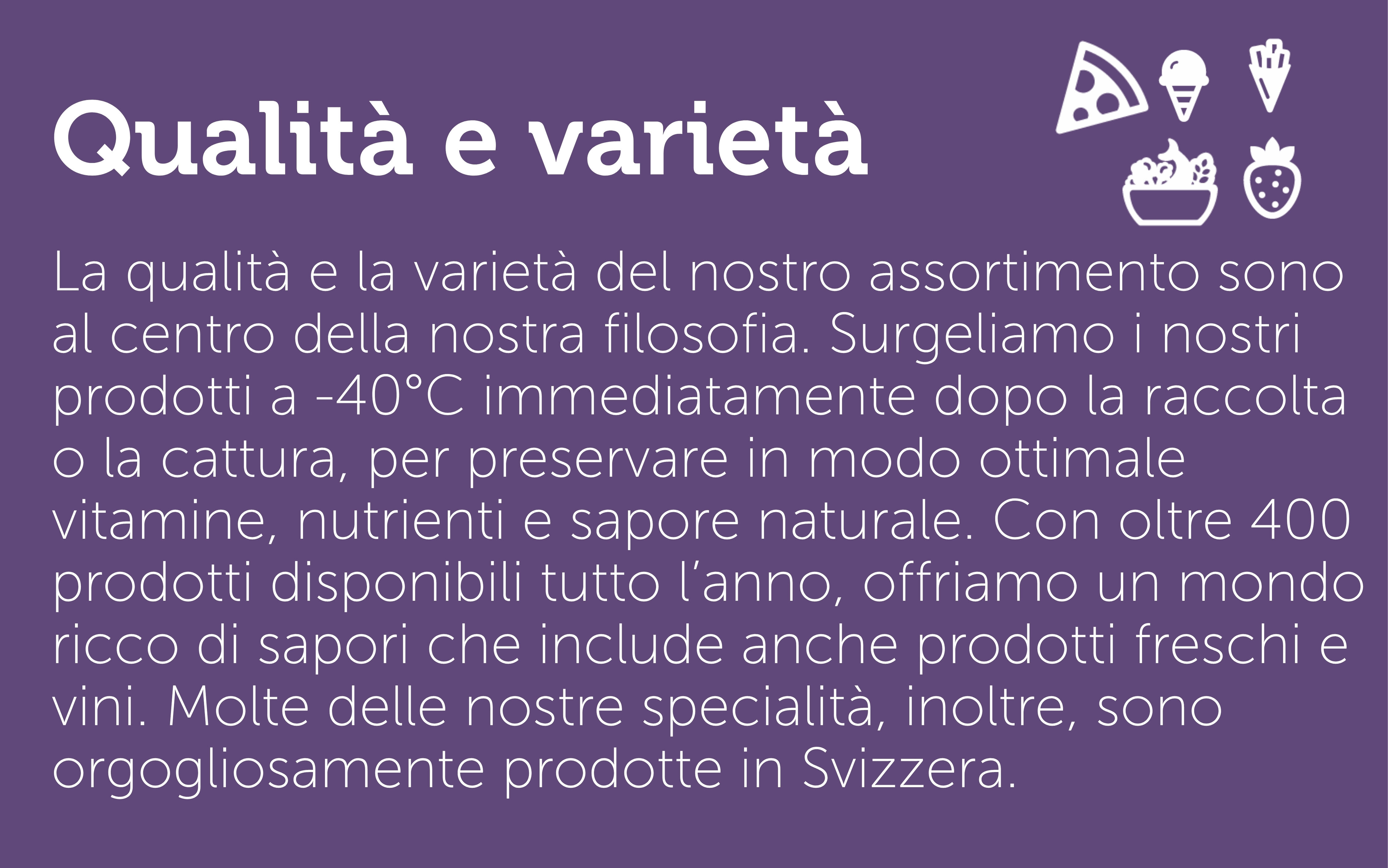 Qualità e varietà